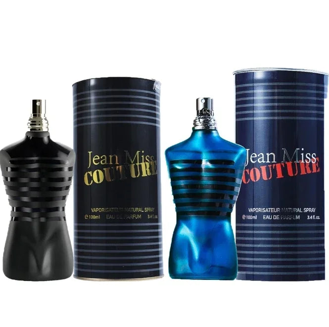 100ml Original High Quality Perfume Ocean Long Lasting Fragrance Pheromone Perfume Cologne Men's and Women's Light Fragrance 2PCS BLACK BLUE