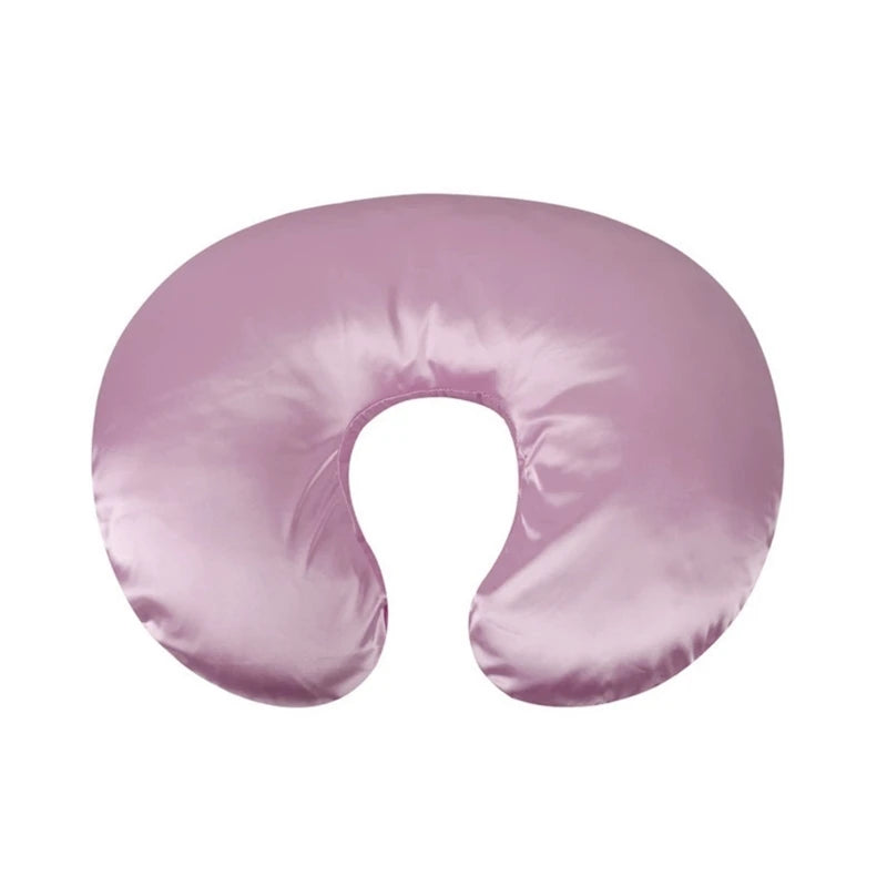 Baby Nursing Pillow Cover Breathable Nursing Mom Breastfeeding Pillow Cover Removable U-Shape Nursing Pillow Slipcover 1560 Pink