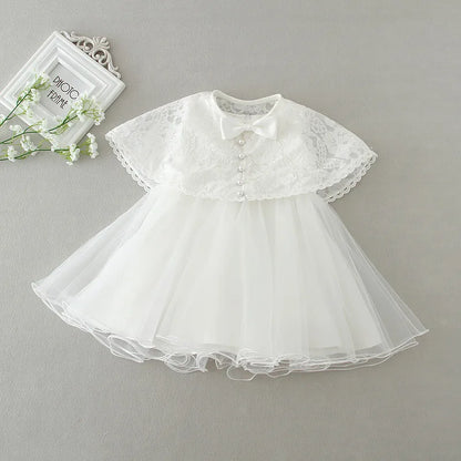 2-Piece Baby Girl Dress Set | 3-24 Months Infant Formal Dresses for Birthday, Wedding, Christening, Baptism