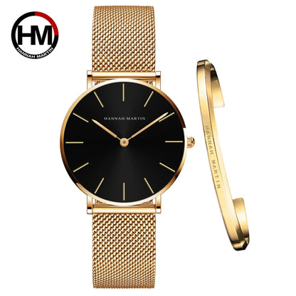 2023 Women's Rose Gold Mesh Quartz Watch CH36-WJJ-SZA-J CHINA