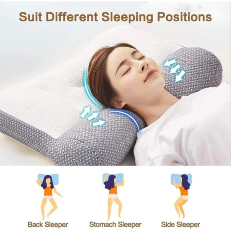 Super Ergonomic Memory Foam Cervical Contour Pillow – Orthopedic Neck & Shoulder Pain Relief