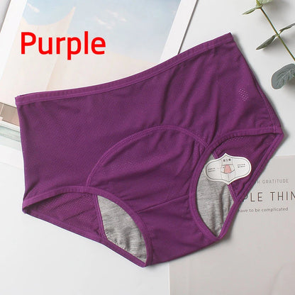 Women Leak Proof Menstrual Period Panties Underwear Physiological Antibacterial Briefs Pants Leakproof Women Period Underwear Purple 1pc