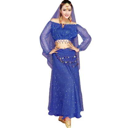 Fashionable Adult Belly Dance Costume Set | Bollywood Inspired Indian Dance Wear | Multiple Piece Options