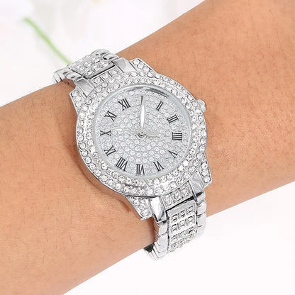 5-Piece Women’s Jewelry Watch Set | Elegant Analog Wristwatch & Bracelet Gift for Her | Simple & Casual Design