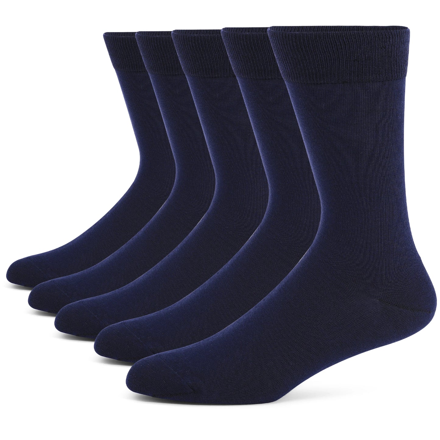 5 Pairs Mens Dress Socks stripe Plus Size，High Quality Combed Cotton Crew Socks，Black Cool Breathable Casual Socks for men 5Pairs-JC171-64 US(8-13.5)EU(41-48) CN