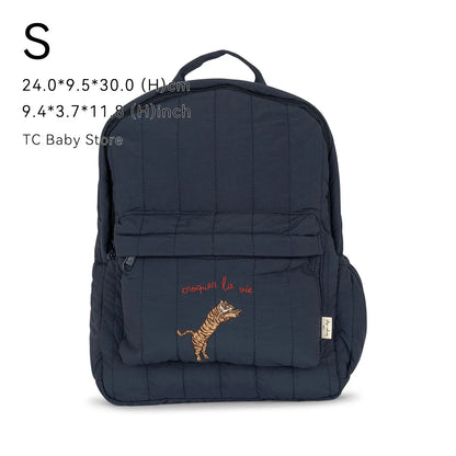 KS Baby Backpack Kids Schoolbag Kindergarten Bags Brand Cherry Lemon Children's Boys Girls Mom Traveling Storage Bag Wholesale S 09 tiger