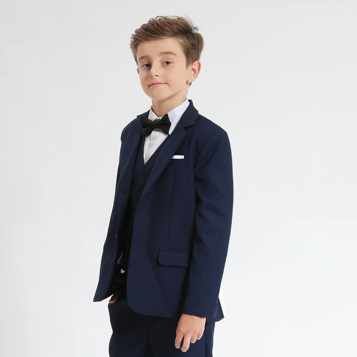 Boys' Formal Blazer Set | Kids' Wedding & Party Suit | Solid Jacket for Spring & Autumn | Children’s Gentleman Birthday Performance Outfit