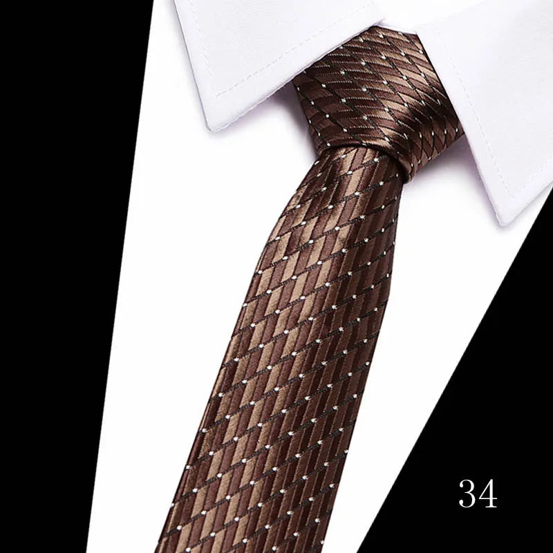 Luxurious Great Quality 7.5 cm 1Neck Tie Formal Clothing hombre Men Accessories Neck tie Fit Workplace Holiday Party 12615-34