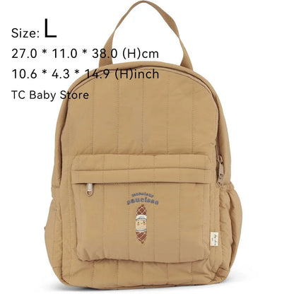 KS Baby Backpack Kids Schoolbag Kindergarten Bags Brand Cherry Lemon Children's Boys Girls Mom Traveling Storage Bag Wholesale L 03 sausage