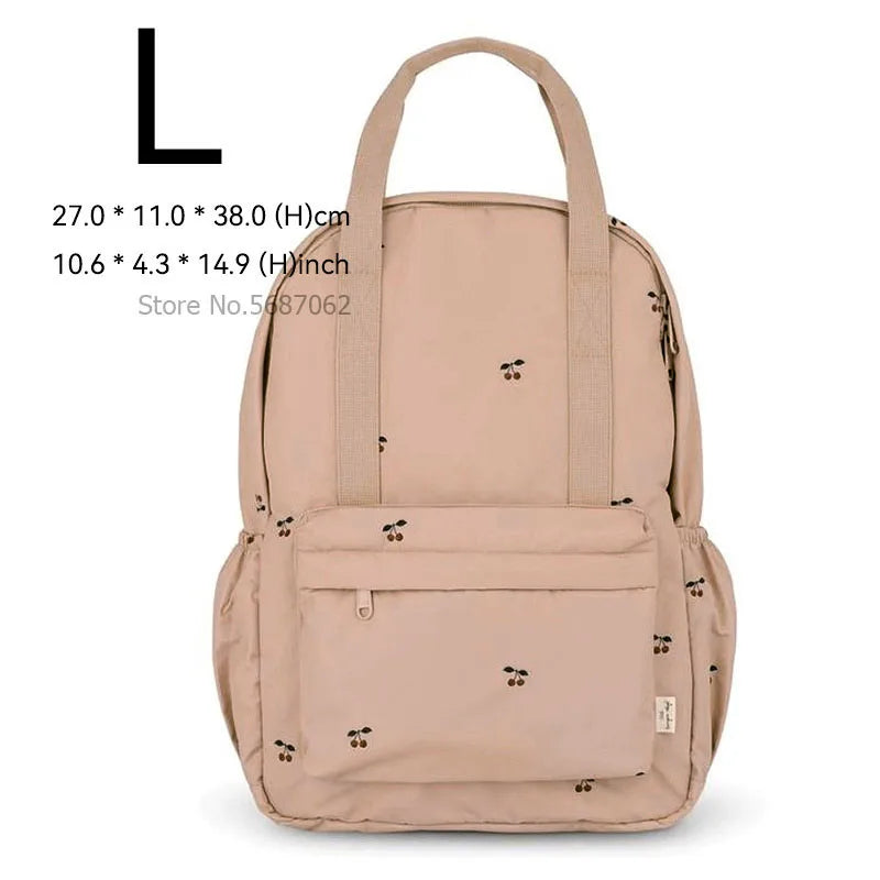 KS Baby Backpack Kids Schoolbag Kindergarten Bags Brand Cherry Lemon Children's Boys Girls Mom Traveling Storage Bag Wholesale L 05