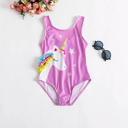 Girls Fancy One-piece Swimsuit 1-5Yrs Girl Sleeveless Swimming Wear 2023 Fashion Flower Swimwear For Children Summer Bathing 20