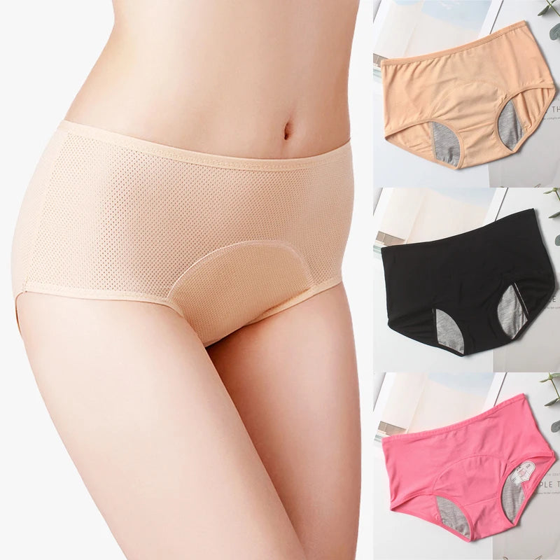 Women Leak Proof Menstrual Period Panties Underwear Physiological Antibacterial Briefs Pants Leakproof Women Period Underwear