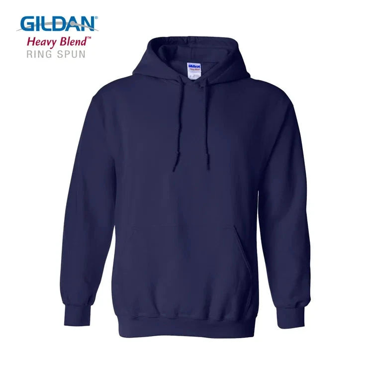 Gildan Men's Casual Fleece Pullover Hoodie – Hip Hop Sportswear, High-Quality Fashion Hoodie NAVY