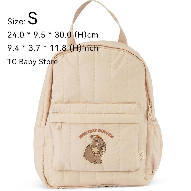 KS Baby Backpack Kids Schoolbag Kindergarten Bags Brand Cherry Lemon Children's Boys Girls Mom Traveling Storage Bag Wholesale S 02 Rabbit