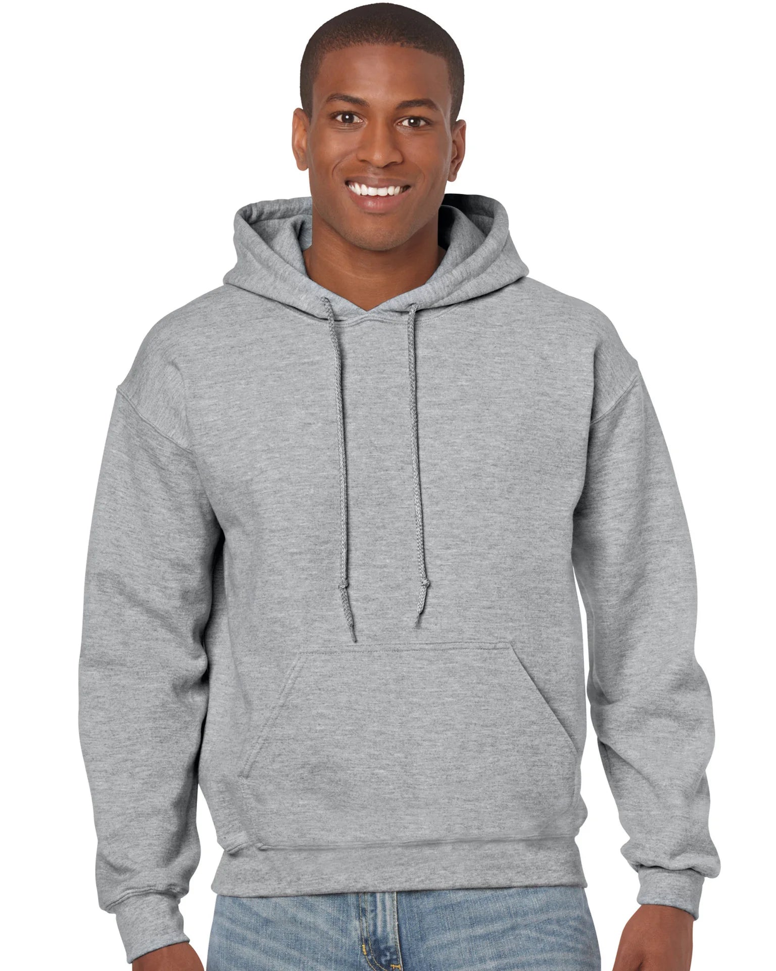 Gildan Men's Casual Fleece Pullover Hoodie – Hip Hop Sportswear, High-Quality Fashion Hoodie