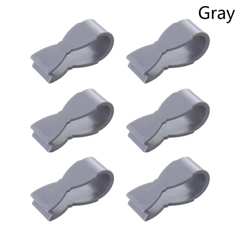 6Pcs Towel Clip For Kitchen Hand Towel Clip For Kitchen Oven Dishwasher Stove Bathroom Towel Rack Clothing Towel For Fixing Tool Gray