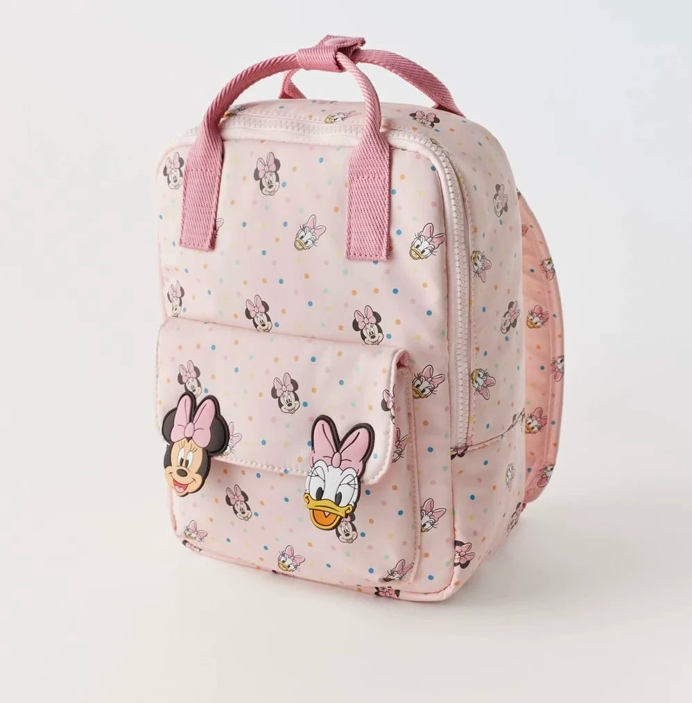 Disney cartoon Minnie Mouse New Kids Backpack Mini Schoolbag Girls and Boys Cute Shoulder Bag