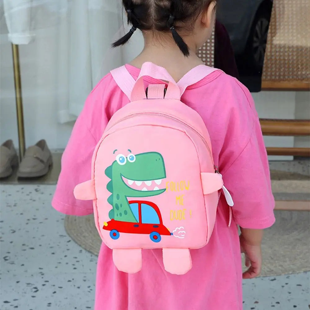 Boys Girls Cartoon Dinosaur Safety Harness Anti-lost Backpacks School Bags Toddler Rucksack Kindergarten Schoolbag