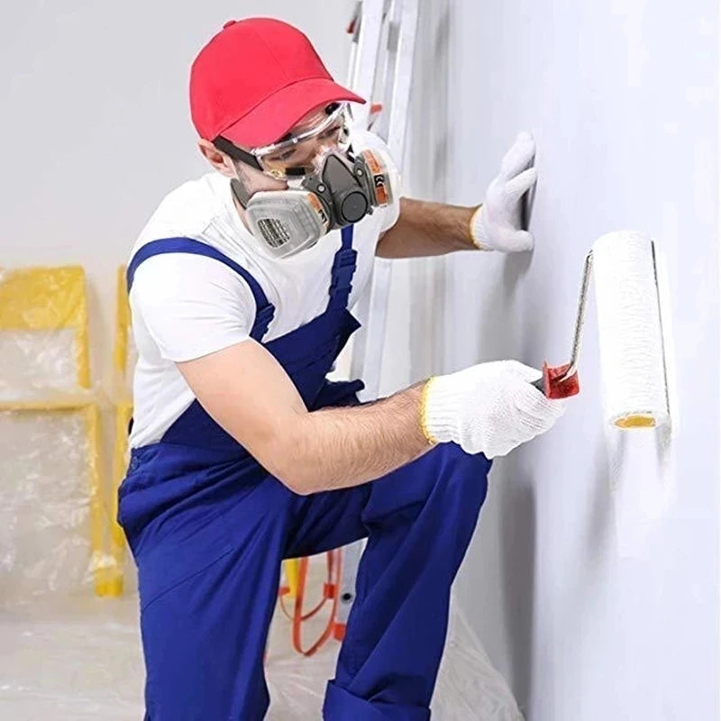 7-in-1/16-in-1 Dust & Gas Respirator Mask | Half-Face for Painting & Chemical Protection