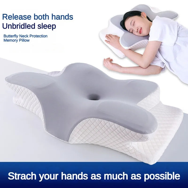 Ergonomic Memory Foam Cervical Neck Pillow – Orthopedic Contour Support for All Sleep Positions