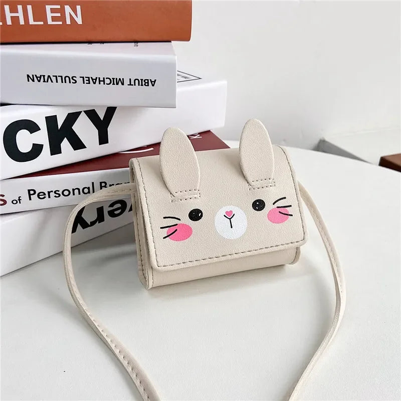 Hot Sale Cute Cartoon Cat Kids Backpack Messenger Bag Coin Purses Handbags Boy Girls Mini Shoulder Bag for School Baby Backpack White