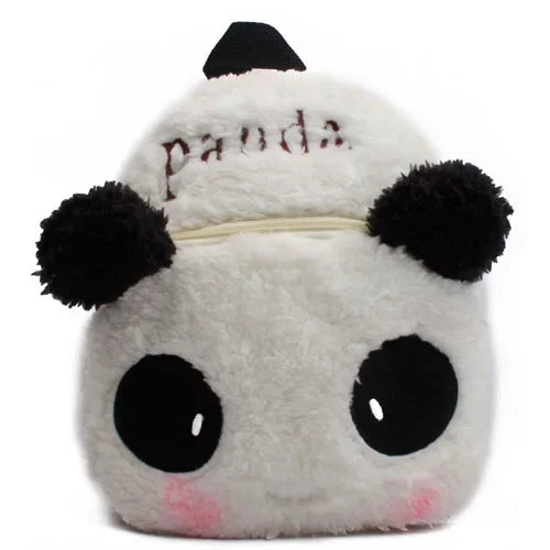 Cute Children School Bags 3D Cartoon Print Plush Kids Backpack Kindergarten Boys Girls Small Schoolbags Mini Backpack Boy Panda