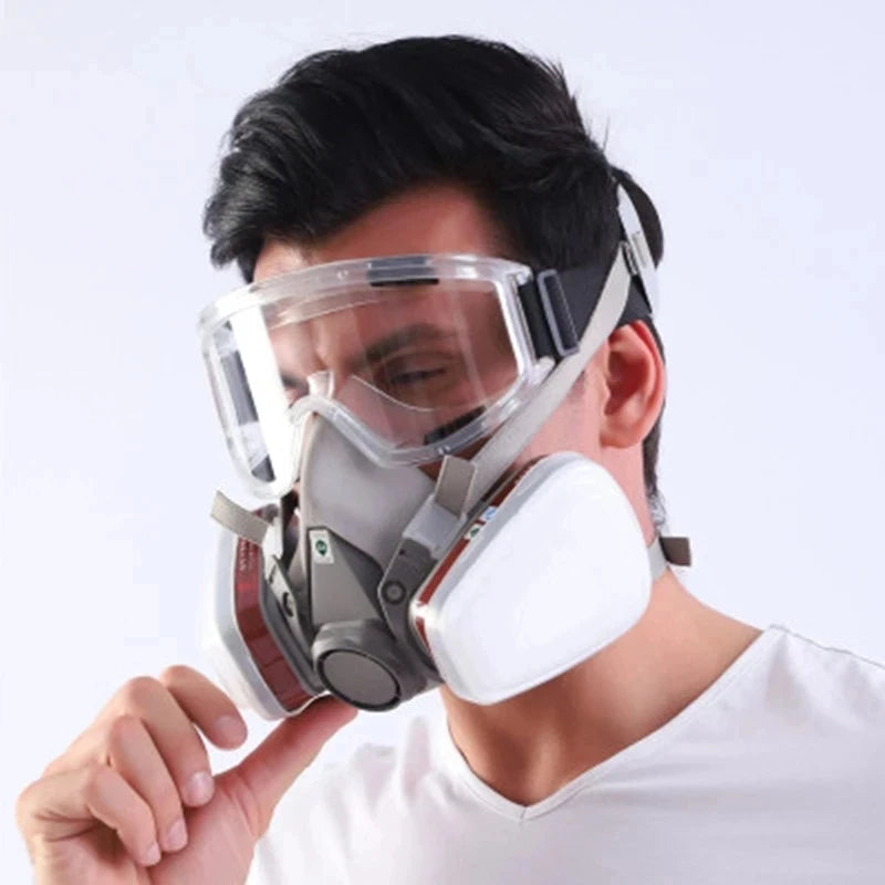 7-in-1/16-in-1 Dust & Gas Respirator Mask | Half-Face for Painting & Chemical Protection