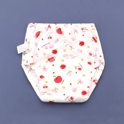 Reusable Waterproof Baby Training Pants - Soft Cotton for Gentle Potty Training Red apple