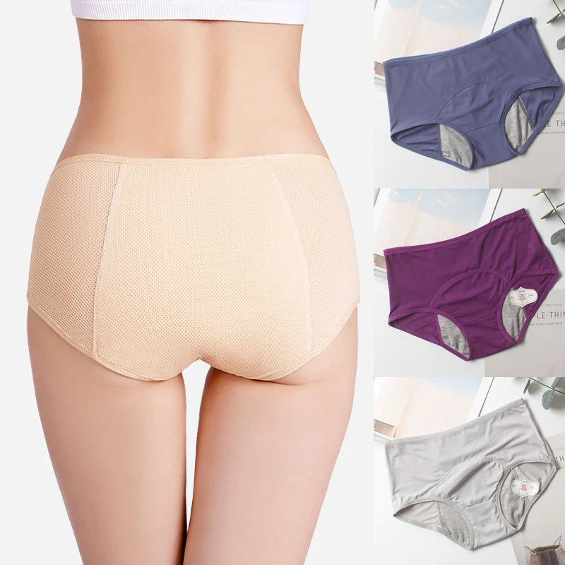 Women Leak Proof Menstrual Period Panties Underwear Physiological Antibacterial Briefs Pants Leakproof Women Period Underwear