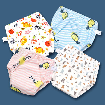 Reusable Waterproof Baby Training Pants - Soft Cotton for Gentle Potty Training