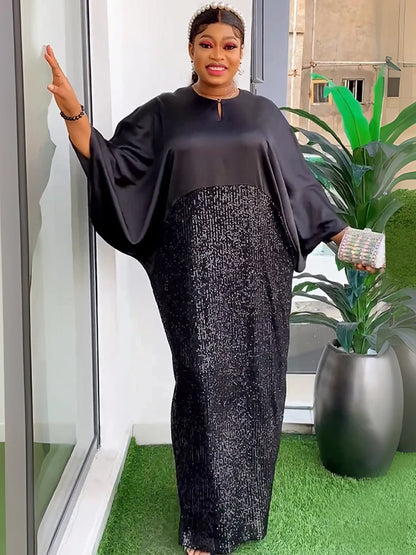 Plus Size Long Dresses For Women African Traditional Party Evening Gowns Dubai Luxury Abaya 2024 Africa Clothing Loose Boubou