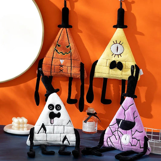 Halloween Cute Ghost Hand Towels Kitchen Bathroom Absorbent Hanging Kitchen Handkerchief Towel for Day of The Dead Decoration