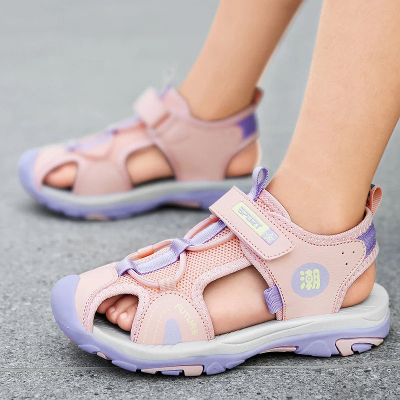 Breathable Sport Sandals Summer Sandals for Girls Boys Casual Beach Comfortable Soft Sole Kids Shoes Fashion Non-slip Sandalias