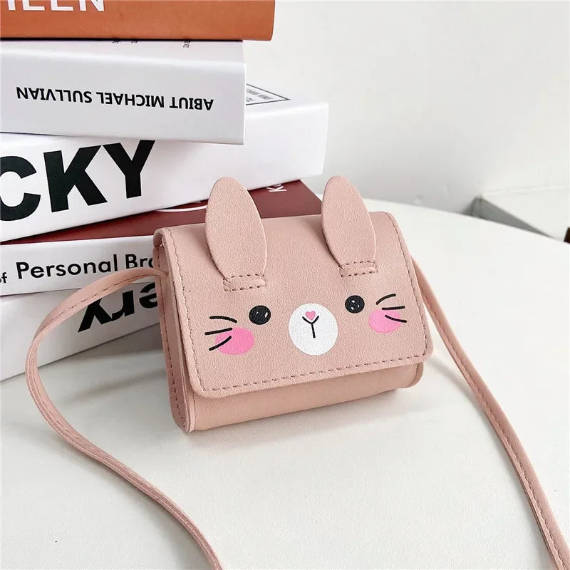 Hot Sale Cute Cartoon Cat Kids Backpack Messenger Bag Coin Purses Handbags Boy Girls Mini Shoulder Bag for School Baby Backpack Pink