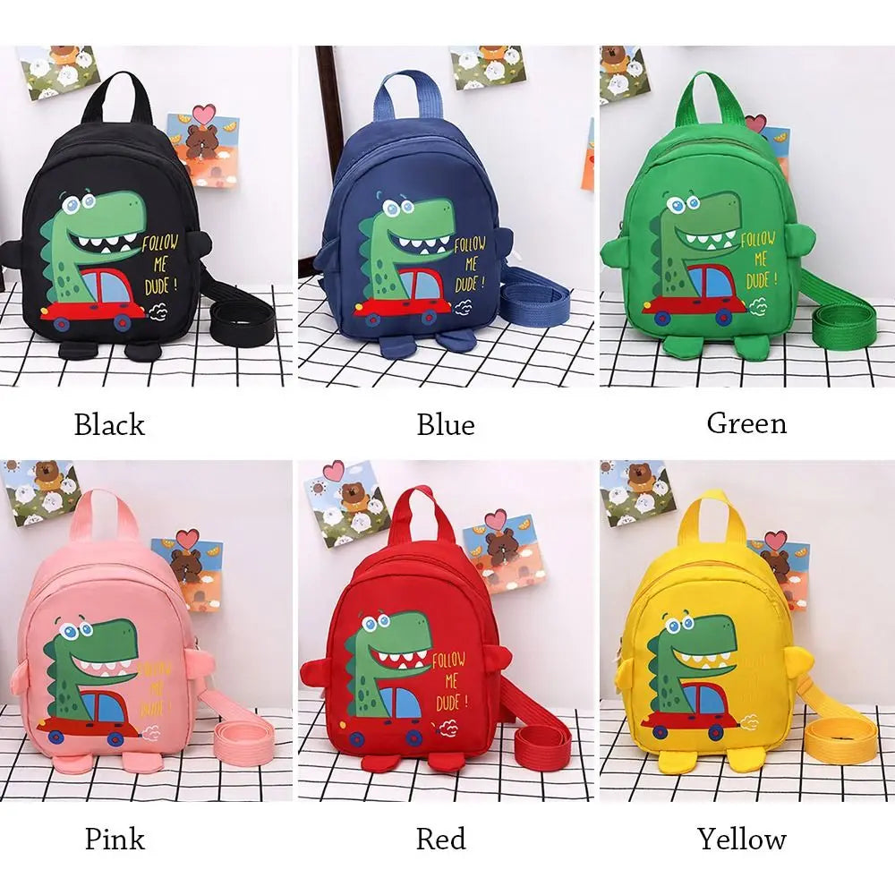 Boys Girls Cartoon Dinosaur Safety Harness Anti-lost Backpacks School Bags Toddler Rucksack Kindergarten Schoolbag