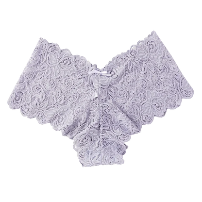 1pc Sexy Lace Transparent Panties Women Briefs Low Waist Soft Lingerie Comfortable Female Underwear Girls Intimates Panties grey 1pc