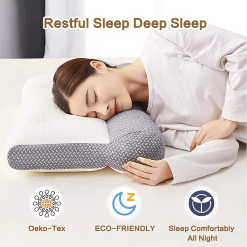 Super Ergonomic Memory Foam Cervical Contour Pillow – Orthopedic Neck & Shoulder Pain Relief