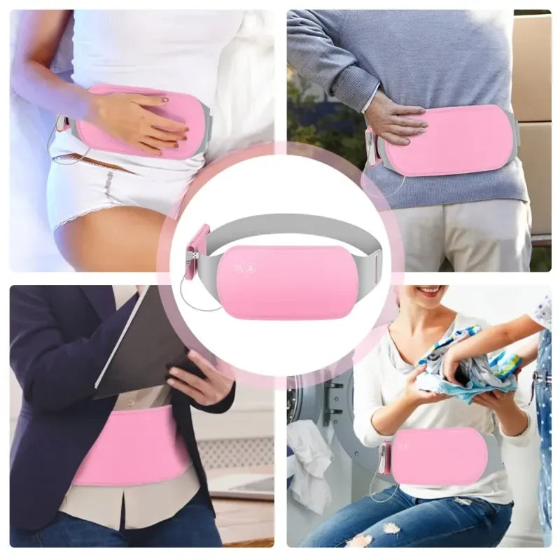 KEMOKO Menstrual Heating and Massager Belt – Portable Abdominal Relief for Dysmenorrhea, Uterus Cold & Period Pain