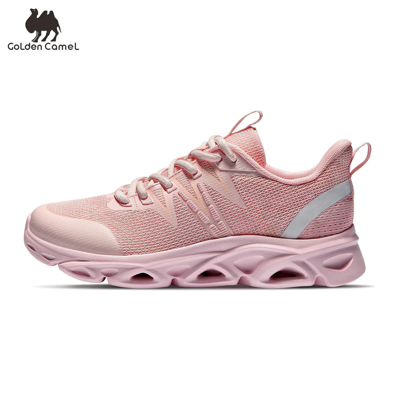 GOLDEN CAMEL Women's Breathable Running Shoes - Luxury Sport Sneakers for 2023 Summer pink