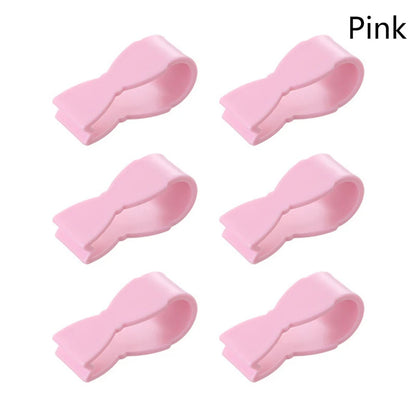 6Pcs Towel Clip For Kitchen Hand Towel Clip For Kitchen Oven Dishwasher Stove Bathroom Towel Rack Clothing Towel For Fixing Tool Pink