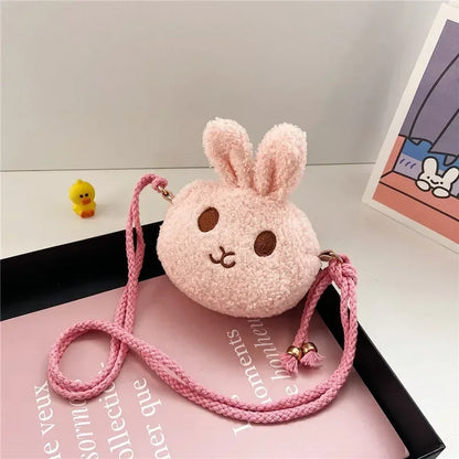 New Cute Little Rabbit Baby Girls Handbags Fashion School Bags for Girls Kids Small Shoulder Lunch Bags Child Girl Backpacks Pink