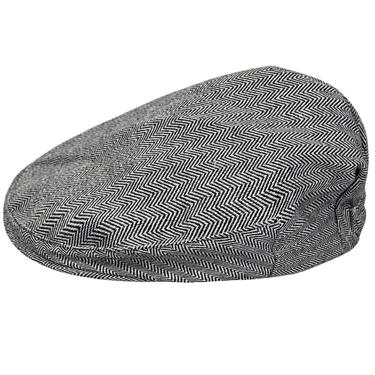 Classic Baby Boy Newsboy Cap - Herringbone Pattern for Special Occasions 2