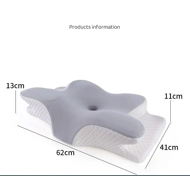 Ergonomic Memory Foam Cervical Neck Pillow – Orthopedic Contour Support for All Sleep Positions