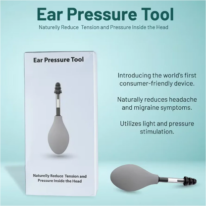 Inner Ear Massage Tool for Headache and Migraine Relief - Doctor-Tested Silicone Ear Pressure Tool