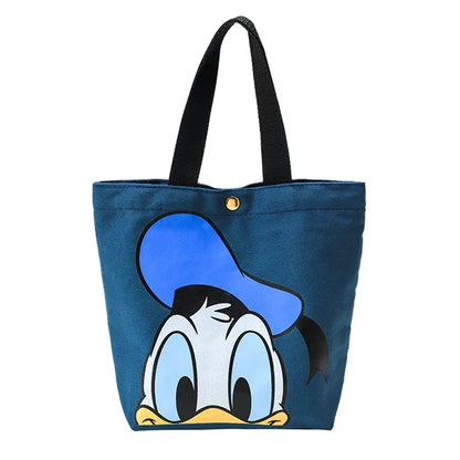 Disney Mickey Mouse Lunch Bag Portable Insulated Lunch Box Minnie Donald Daisy Duck Cartoon Bags Children Meals Picnic Lunch Bag B