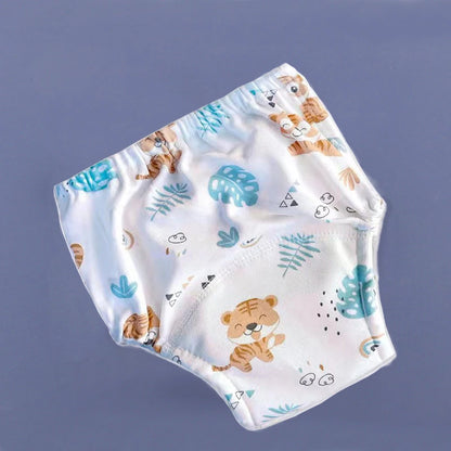 Reusable Waterproof Baby Training Pants - Soft Cotton for Gentle Potty Training Cute Tiger