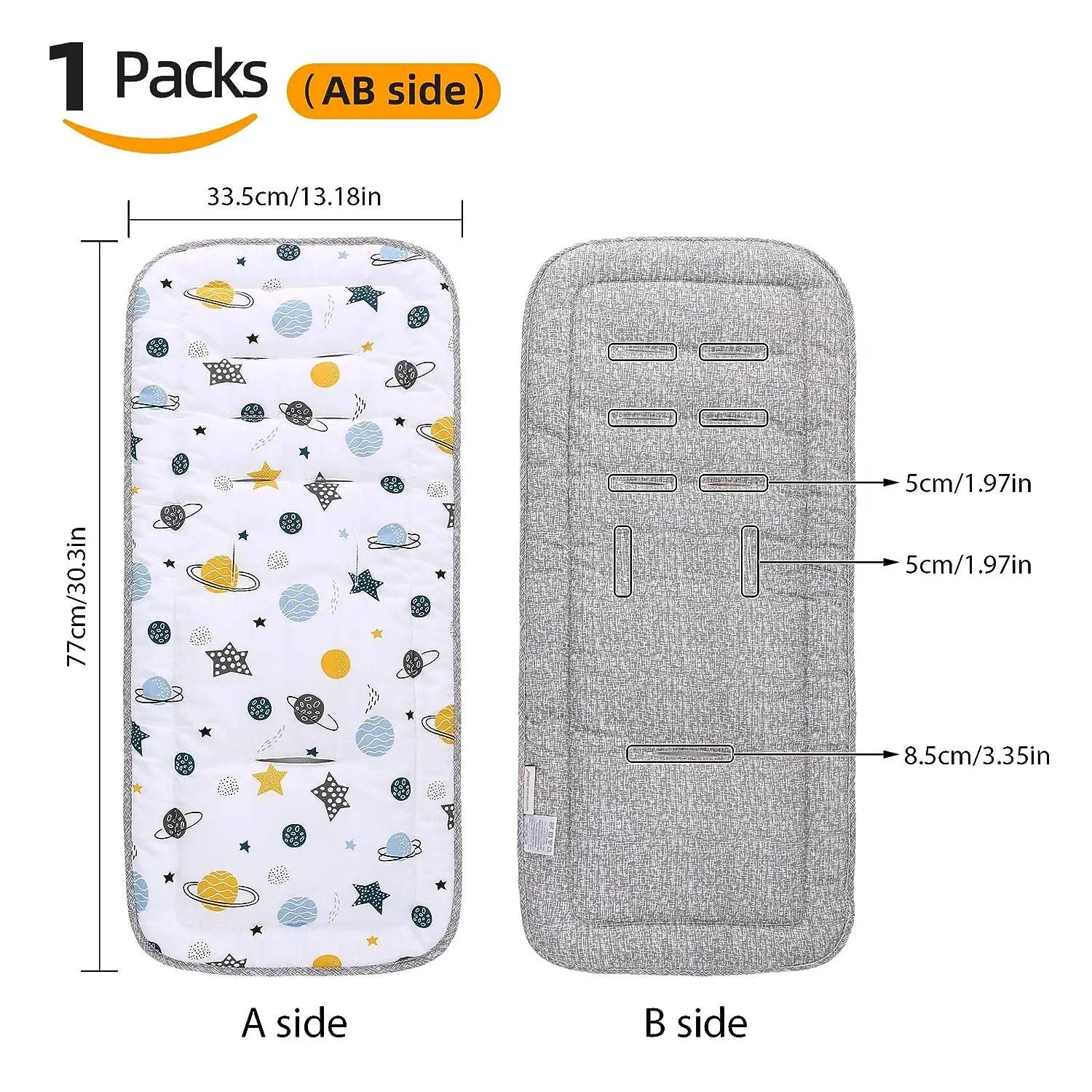 Stroller Seat Liner for Baby Pushchair Car Cart Chair Mat Child Trolley Mattress Diaper Pad Infant Stroller Cushion Accessories