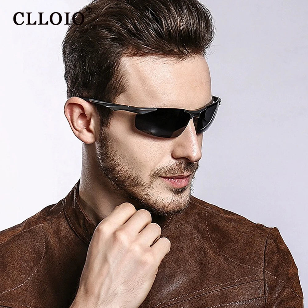 CLLOIO Polarized Photochromic Sunglasses for Men - Anti-Glare UV400 Driving & Fishing Glasses