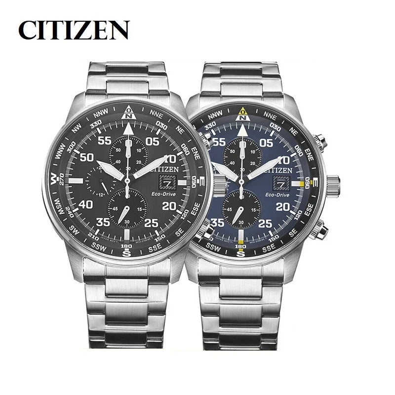 Citizen Fashion Men's Stainless Steel Watch | Luxury Quartz Wristwatch with Calendar | Business Watch for Men