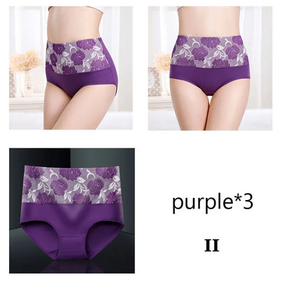 3Pcs/Lot Female Underwear Postpartum Recovery Briefs for Ladies High Waist Panties for Women Sexy Lingeries Plus Size L-5XL NK82-3PU CHINA | 3pcs